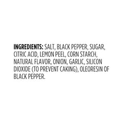 Amazon Grocery Lemon & Pepper bottle label display showcases flavor profile.
