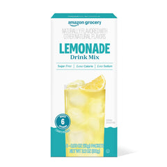 Amazon Grocery Lemonade Drink Mix box front — convenient packaging for home use.