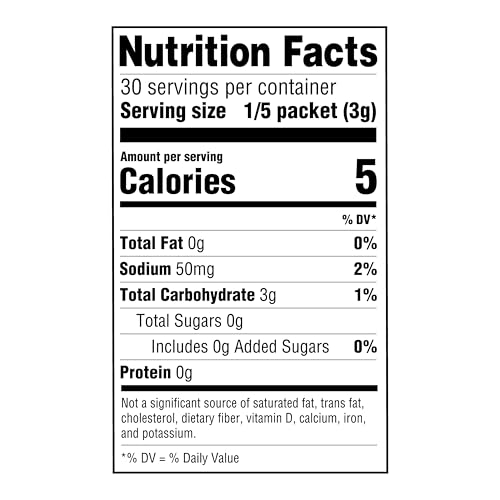 Amazon Grocery Lemonade Drink Mix ingredients close-up — flavor profile detail.
