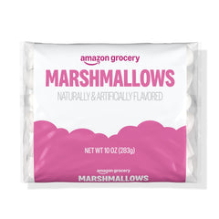 Amazon Grocery marshmallows bag front for easy snacking.