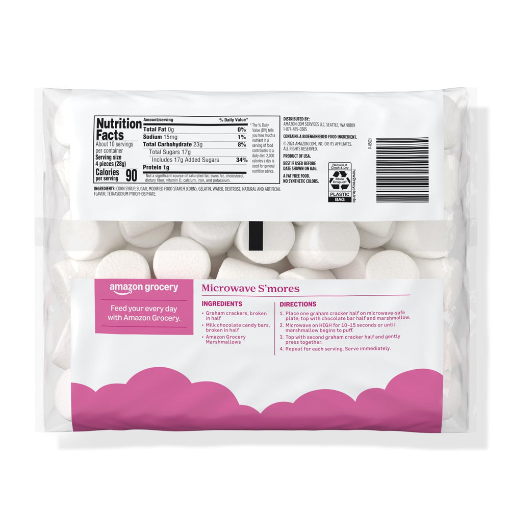 Amazon Grocery marshmallows in bowl as a dessert topping.