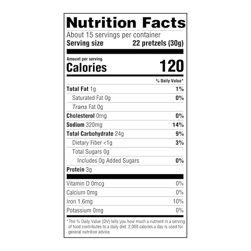 Amazon Grocery Mini Twist Pretzels contains wheat details for consumer awareness.