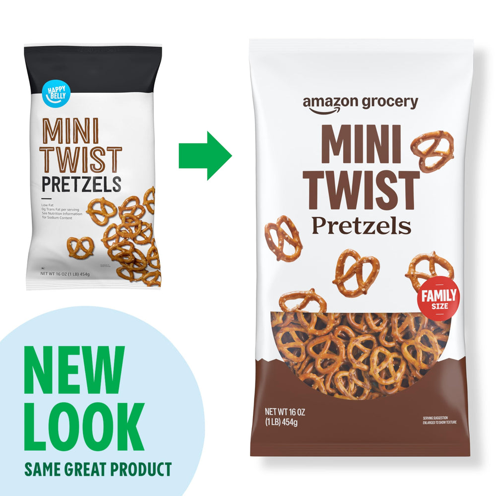 Amazon Grocery Mini Twist Pretzels serving ideas with dips and snacks.