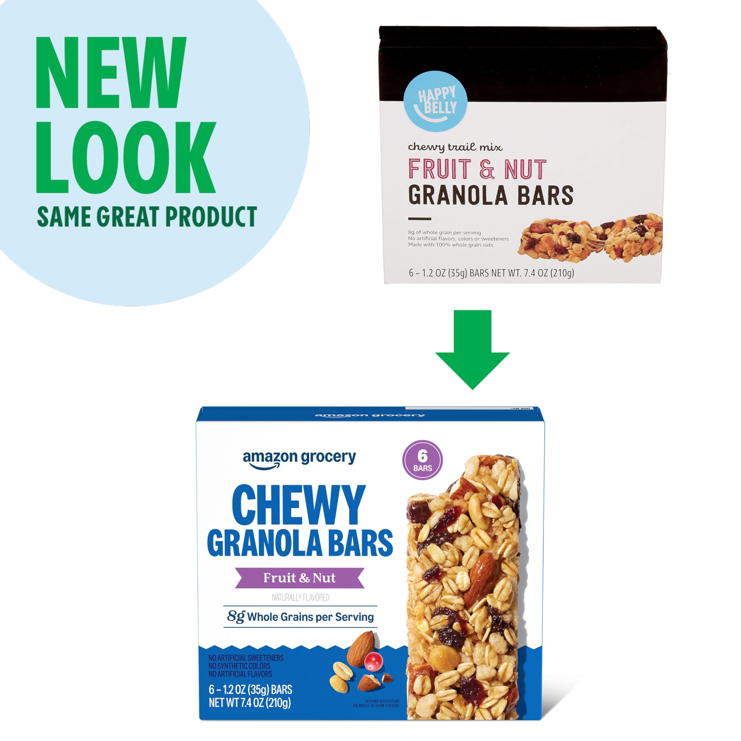 Amazon Grocery no artificial ingredients label signals a clean, additive-free option.