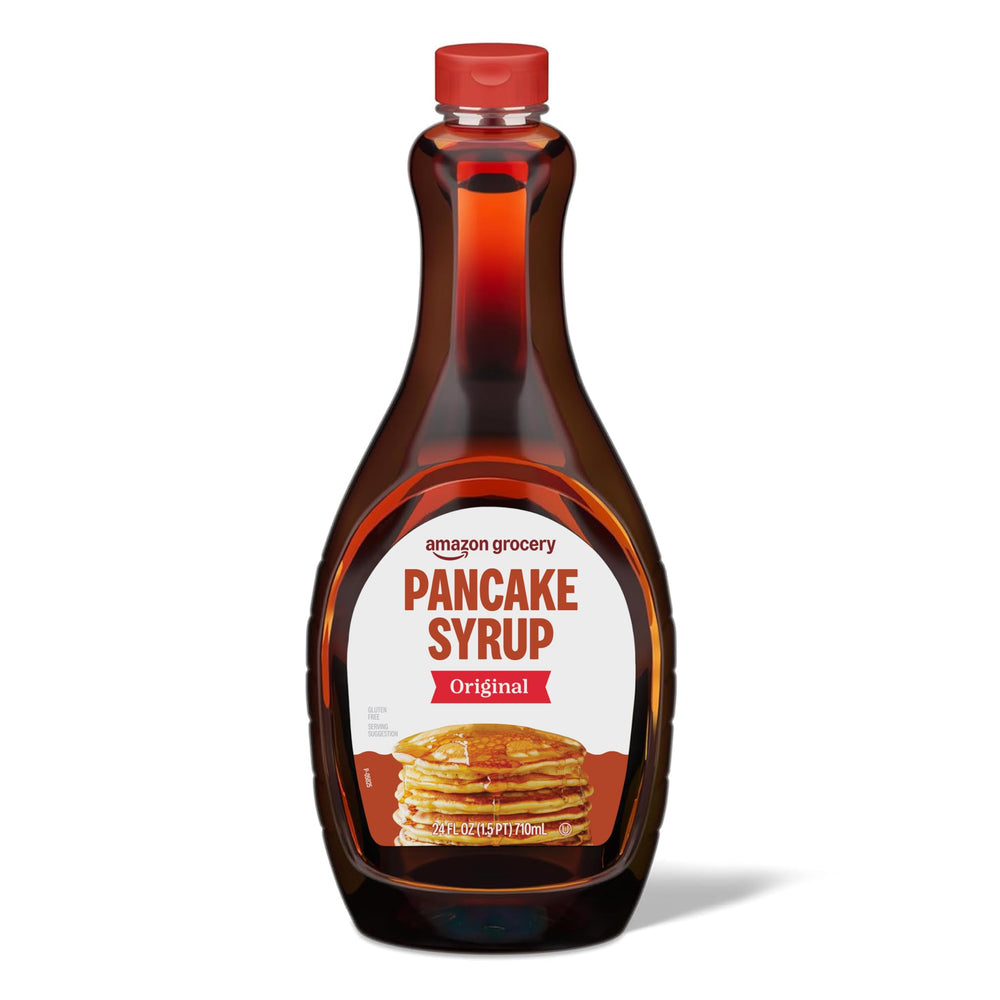 Amazon Grocery Original Pancake Syrup 24oz bottle ready for pancakes