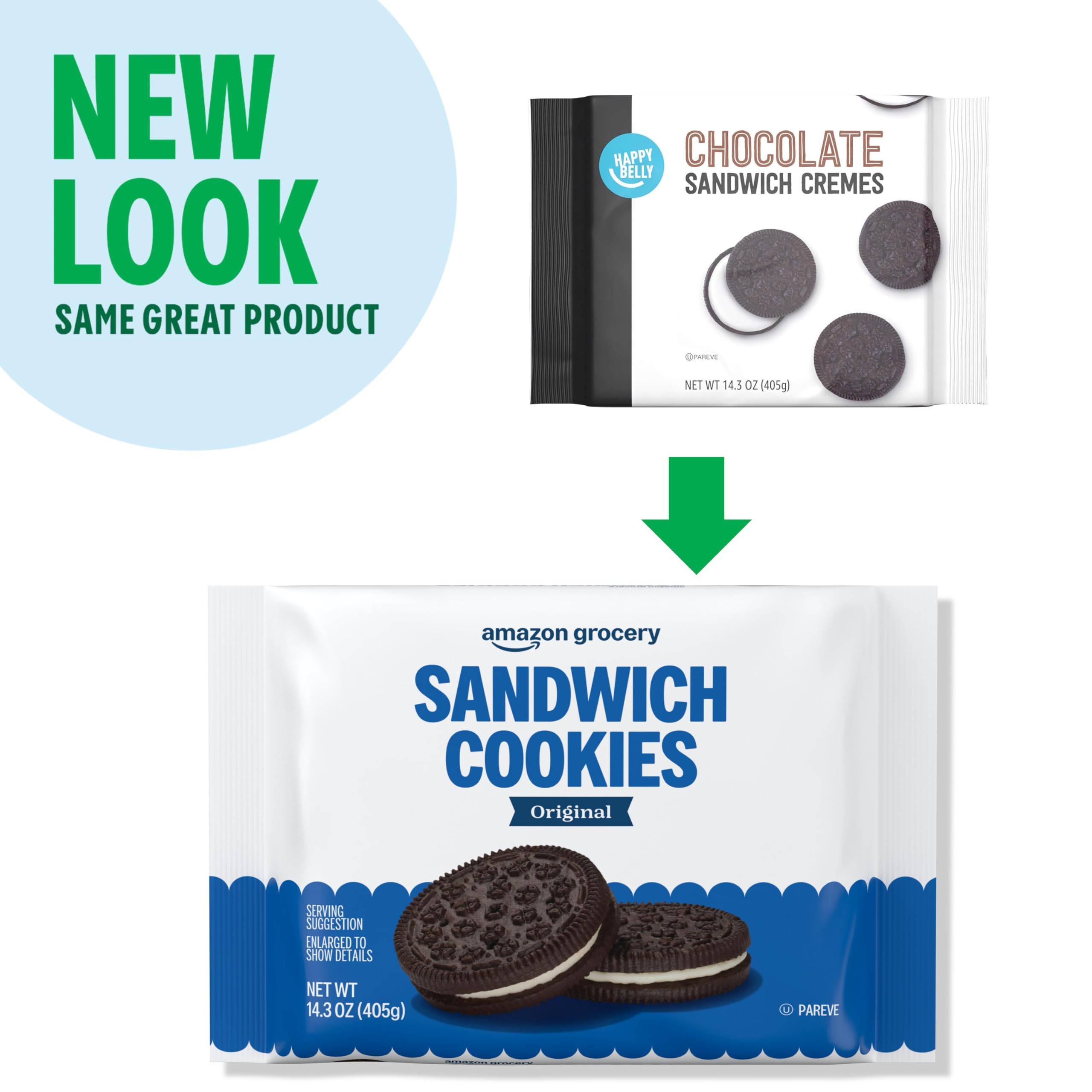 Serving plate arrangement suggests a quick dessert with Amazon Grocery cookies.