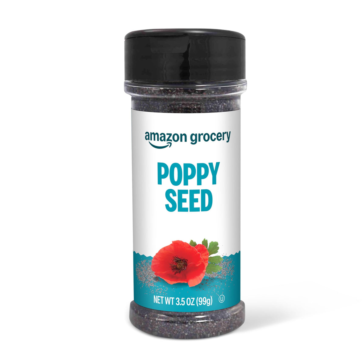 Amazon Grocery Poppy Seed bottle – clear pour for subtle crunch in desserts.