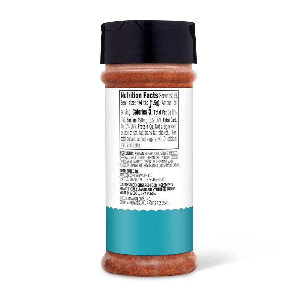 Spare ribs seasoned by Amazon Grocery rub for balanced flavor.