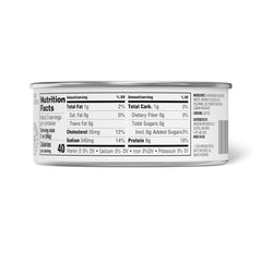 Amazon Grocery shredded chicken nutrition panel shows 9g protein per serving for balanced meals.