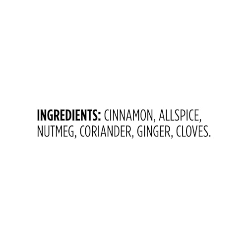 Amazon Grocery Pumpkin Pie Spice label close-up showing blend clarity.