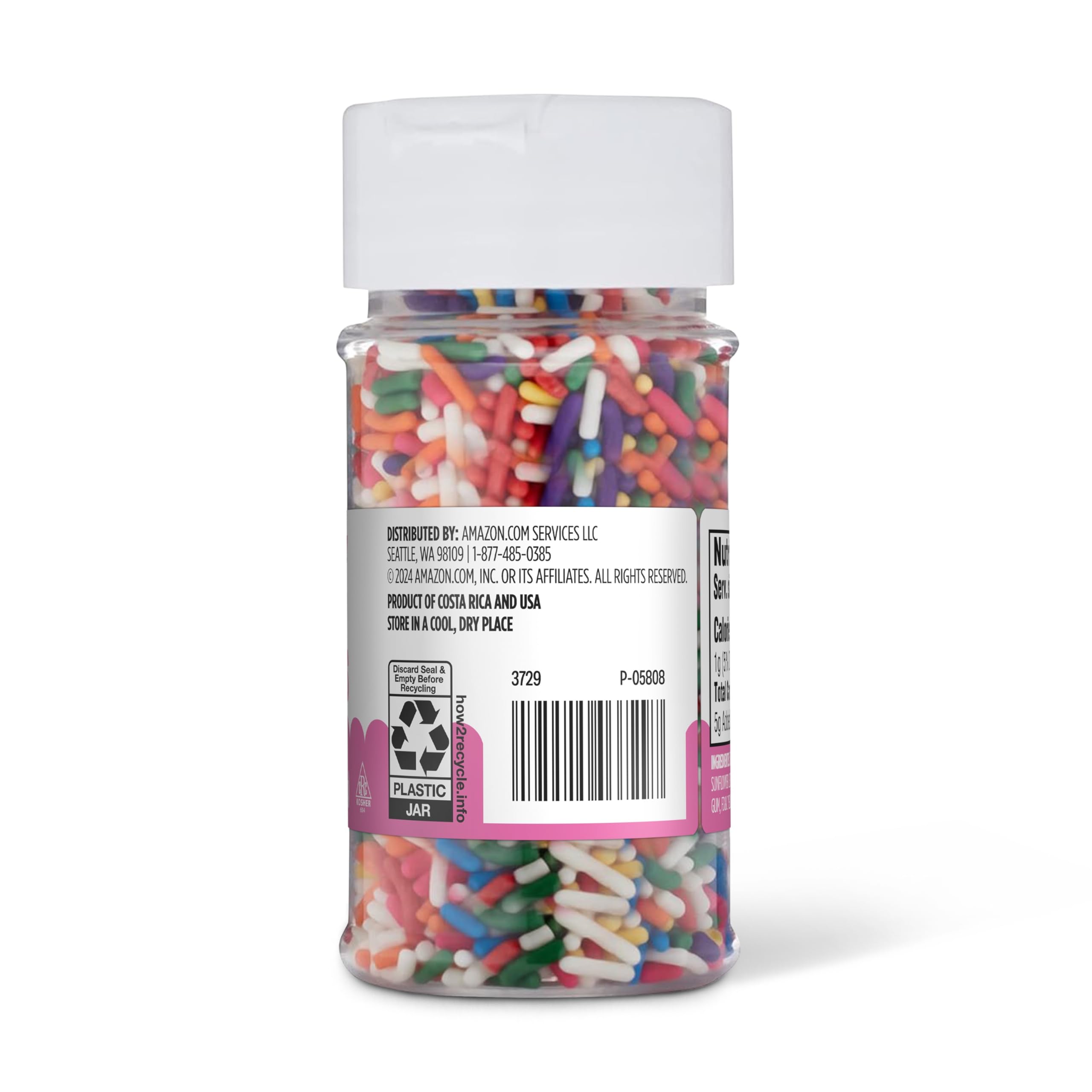 Amazon Grocery Rainbow Sprinkles topping for ice cream and desserts.