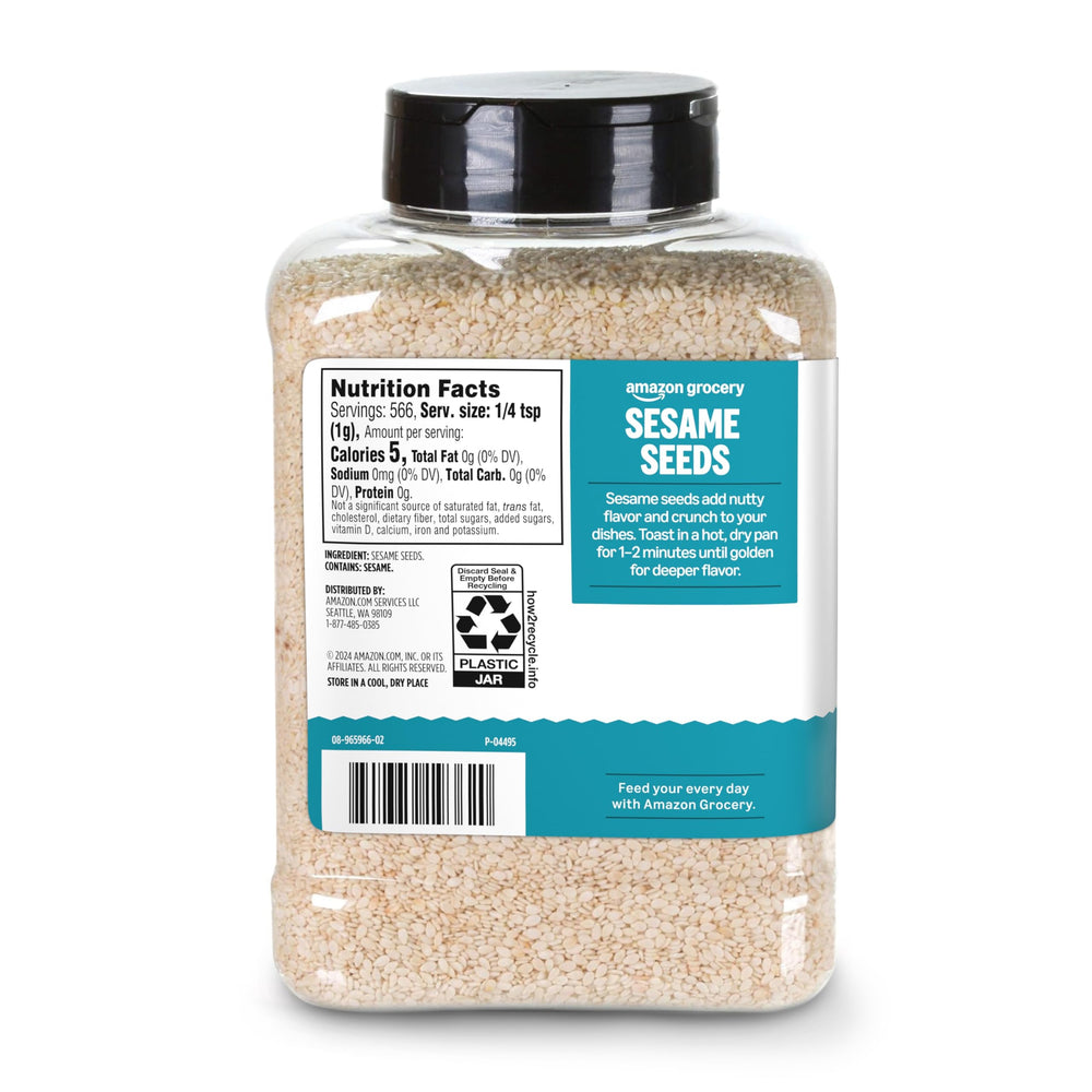 Amazon Grocery sesame seeds kitchen-use shot suggests versatile seasoning and toppings