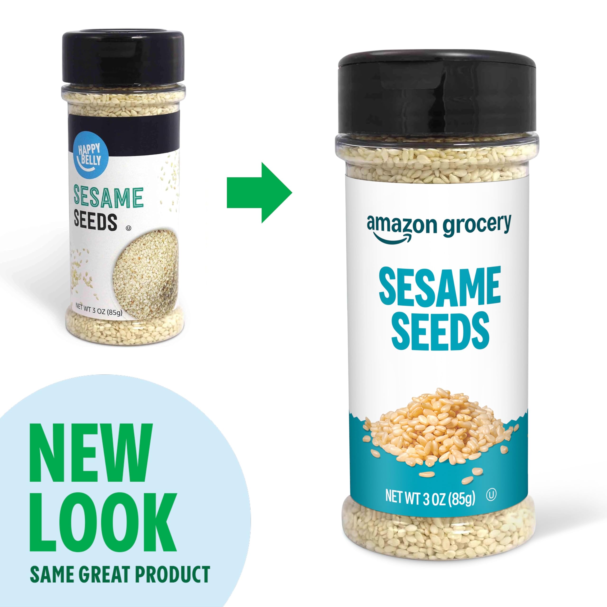 Amazon Grocery sesame seeds on kitchen counter ready for everyday meals and baking
