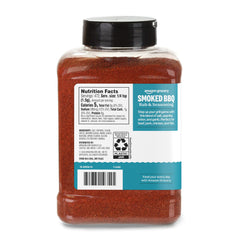 Amazon Grocery smoked BBQ Rub adds rich aroma to beef and pork dishes.