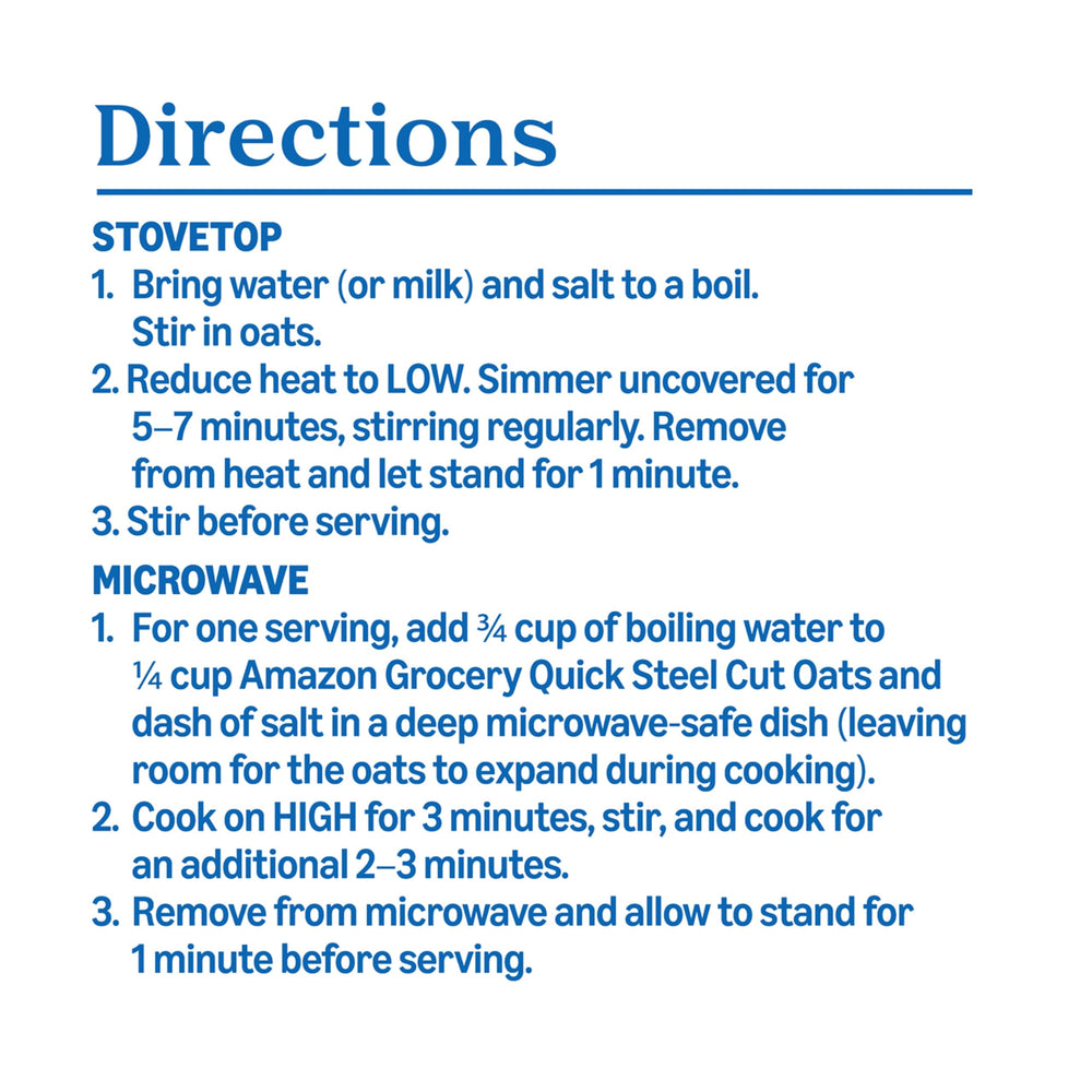 Amazon Grocery steel cut oats cooked porridge steaming for cozy meals