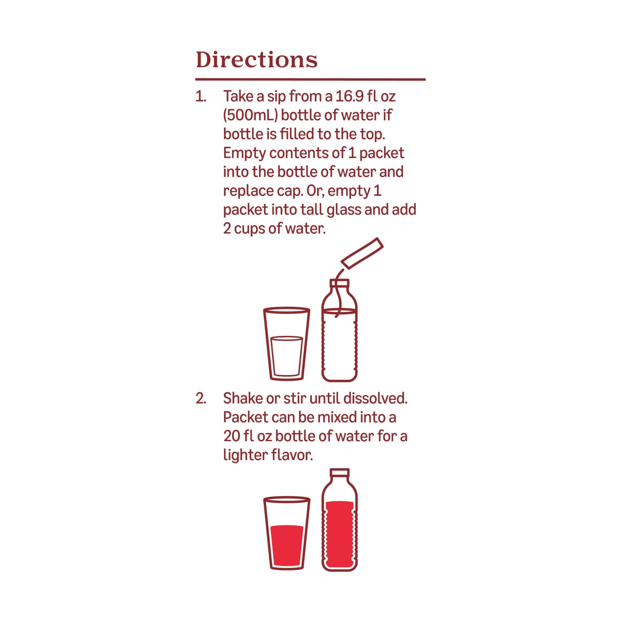 Amazon Grocery strawberry drink mix dispensing into bottle, convenient during workouts.