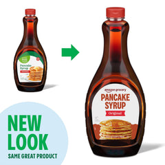 No refrigeration needed with Amazon Grocery syrup, pantry-friendly