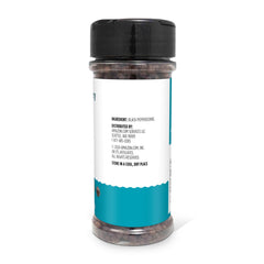 Amazon Grocery Tellicherry peppercorns in glass jar ready to grind.