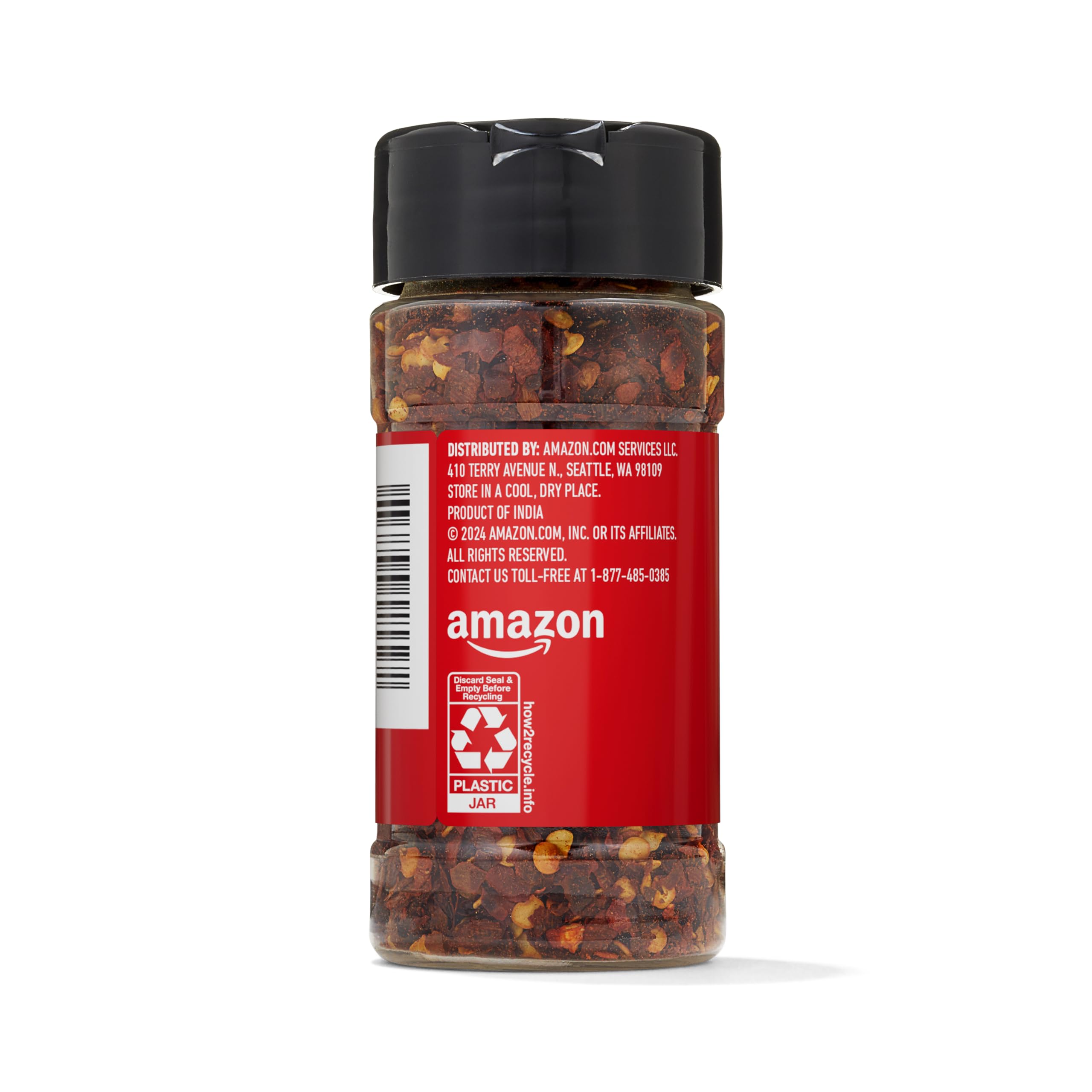 Amazon Saver Crushed Red Pepper on spice shelf for everyday cooking.