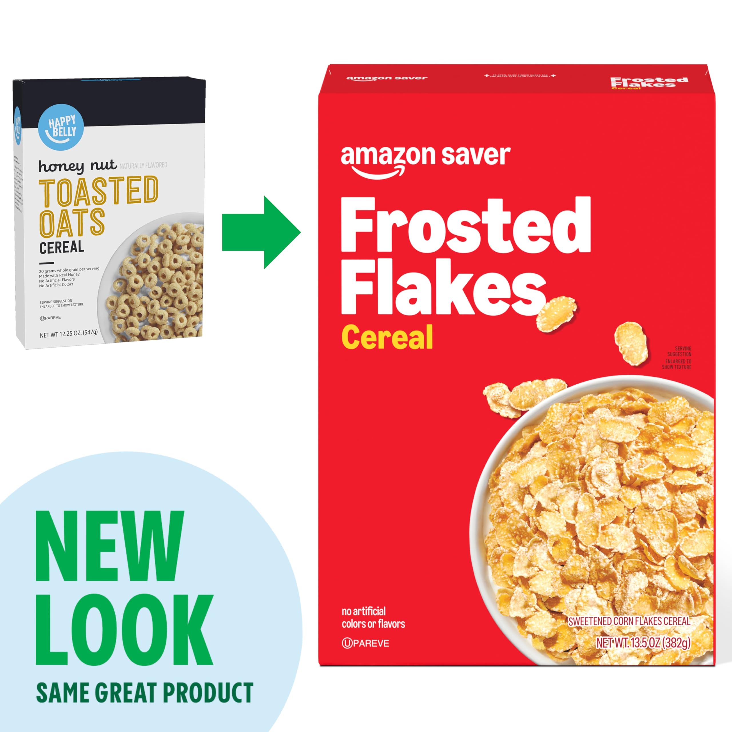 Close-up of Frosted Flakes showing the crisp wheat crunch.