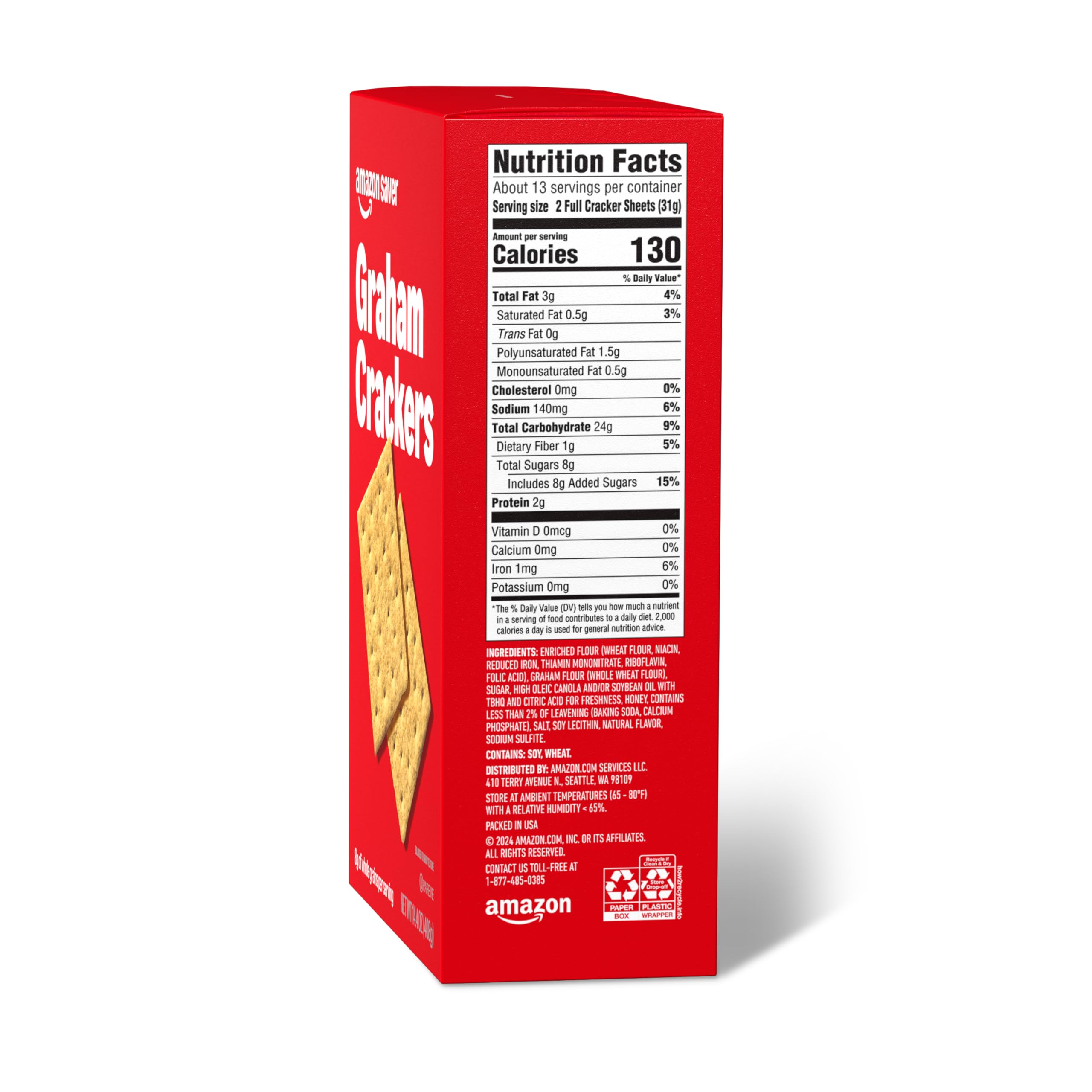 Amazon Saver Graham Crackers crisp bite ideal for quick snack