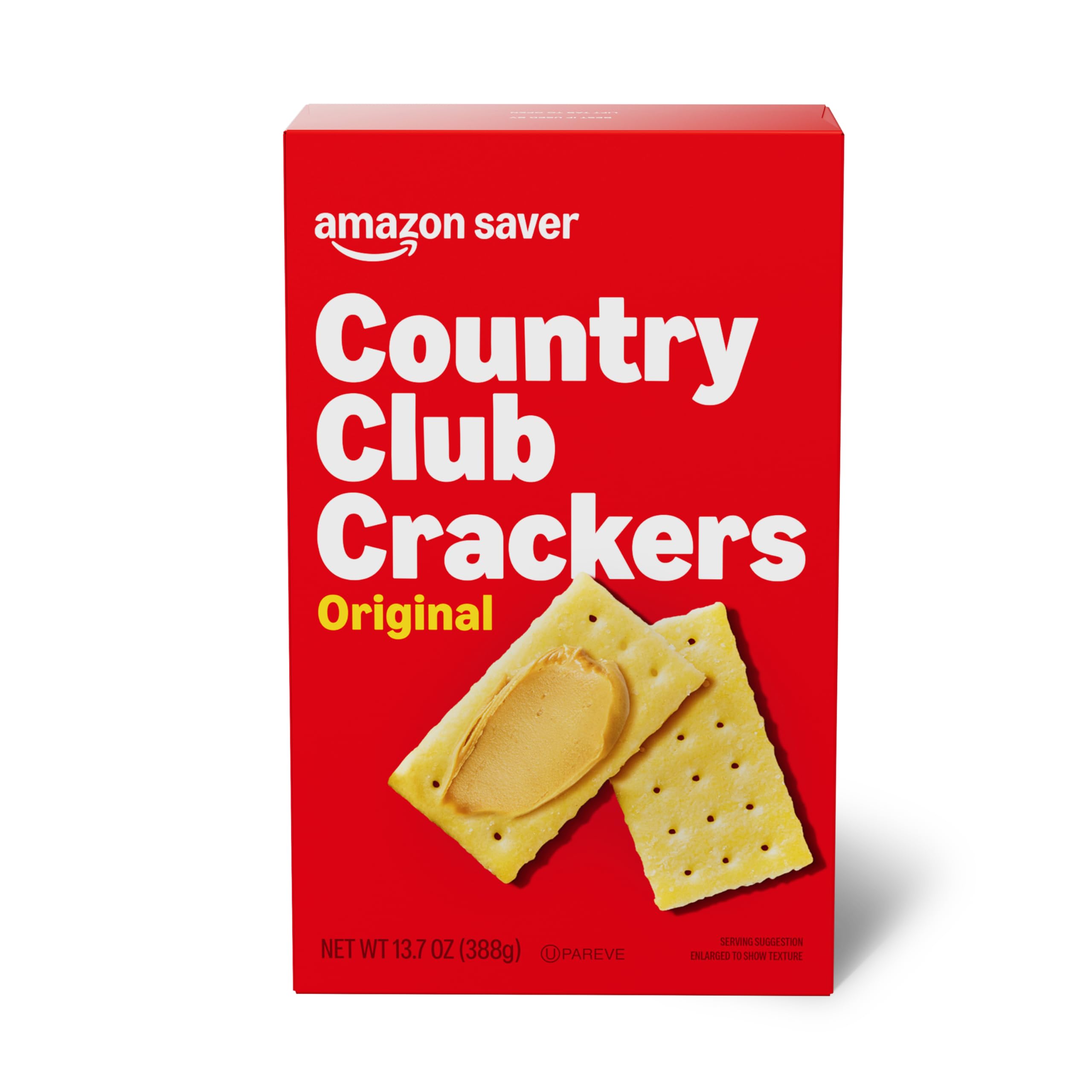 Amazon Saver Original Country Club Crackers box front, a convenient pantry staple.