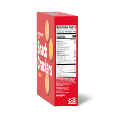 Amazon Saver Original Snack Crackers box open reveals crisp, ready-to-snack crackers.
