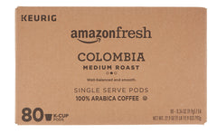 AmazonFresh 80-count K-Cup packaging for convenient daily use.