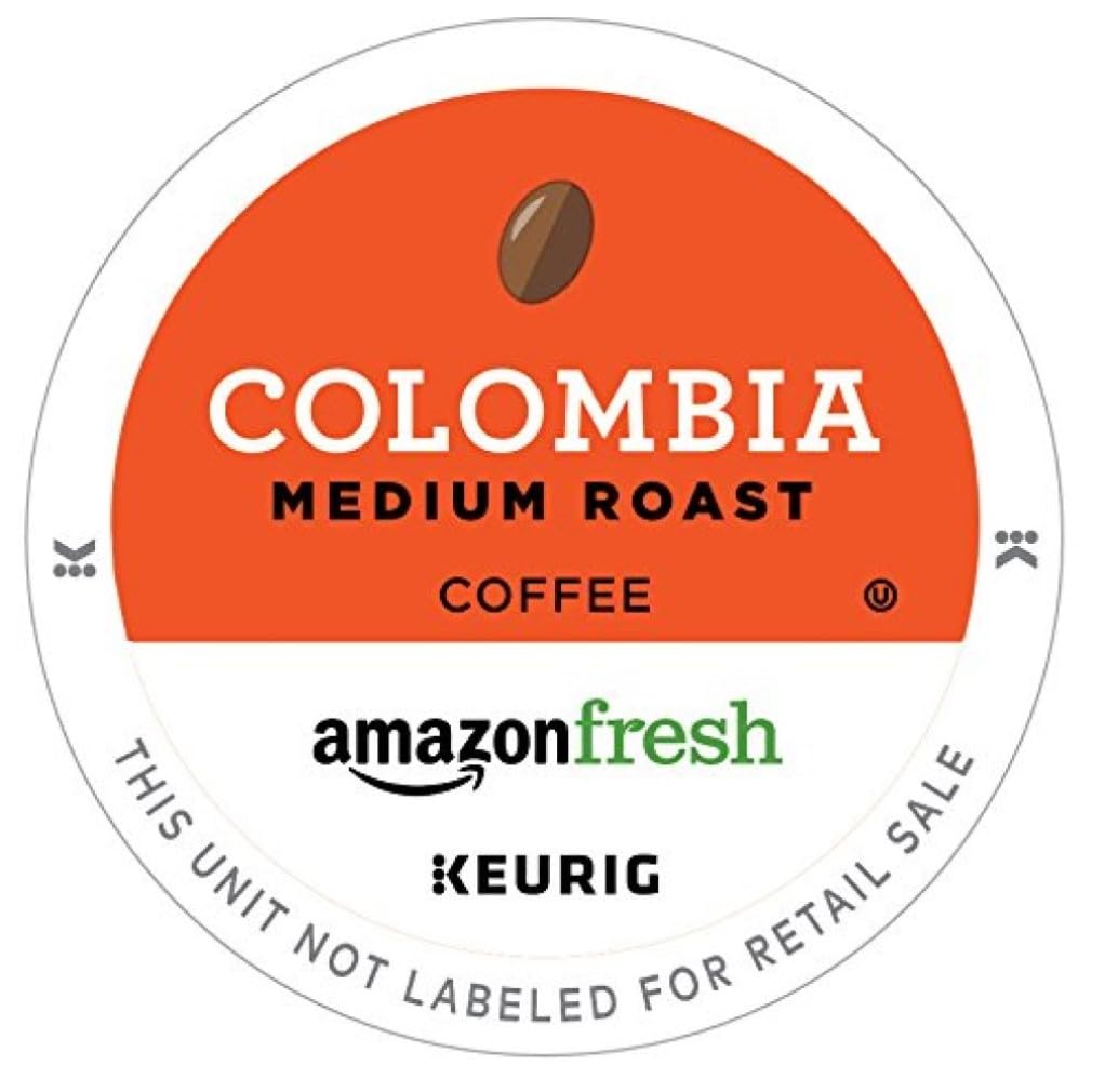AmazonFresh Colombia medium roast K-Cup pod for a quick, balanced cup.