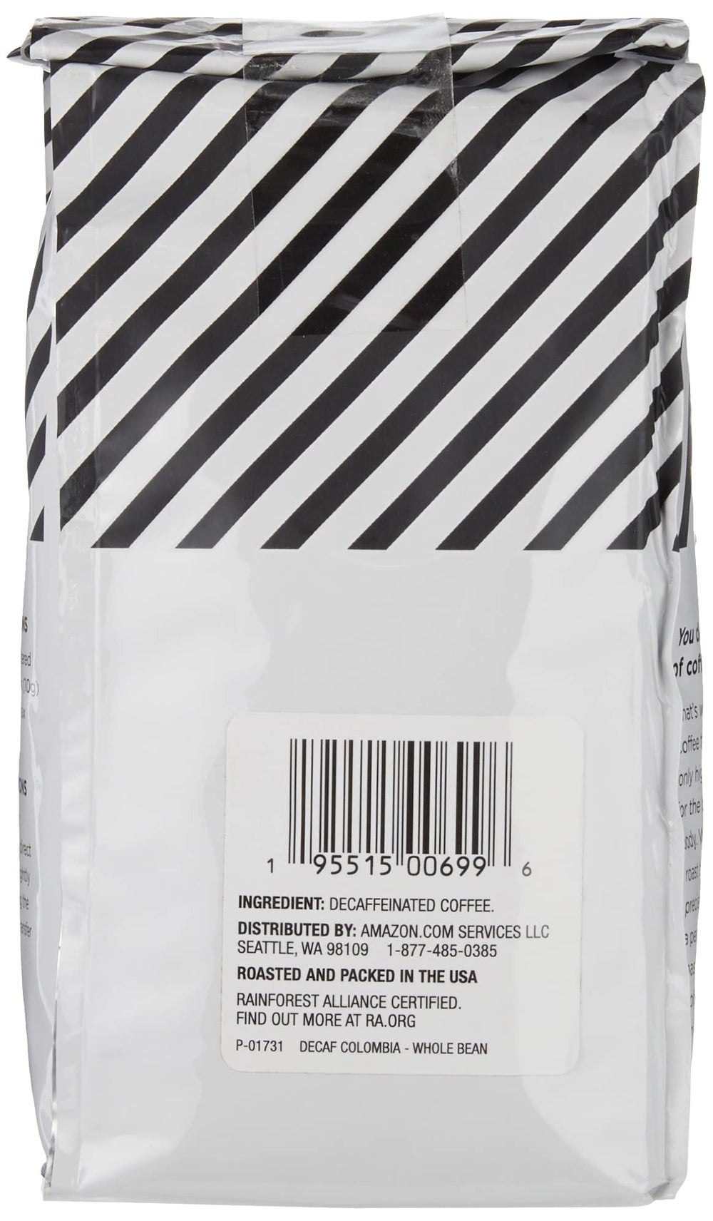 Amazon Fresh Decaf Colombia aroma with citrus and cocoa hints