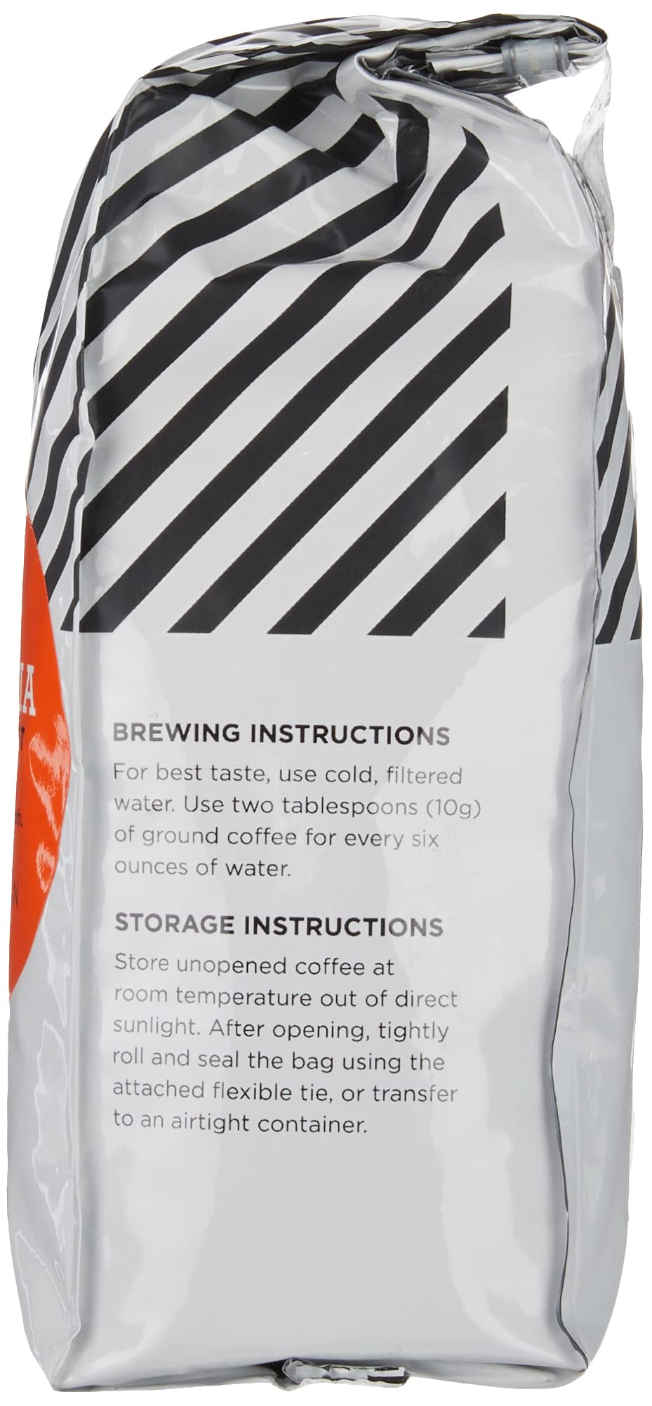Amazon Fresh Decaf Colombia packaging shows three bag set