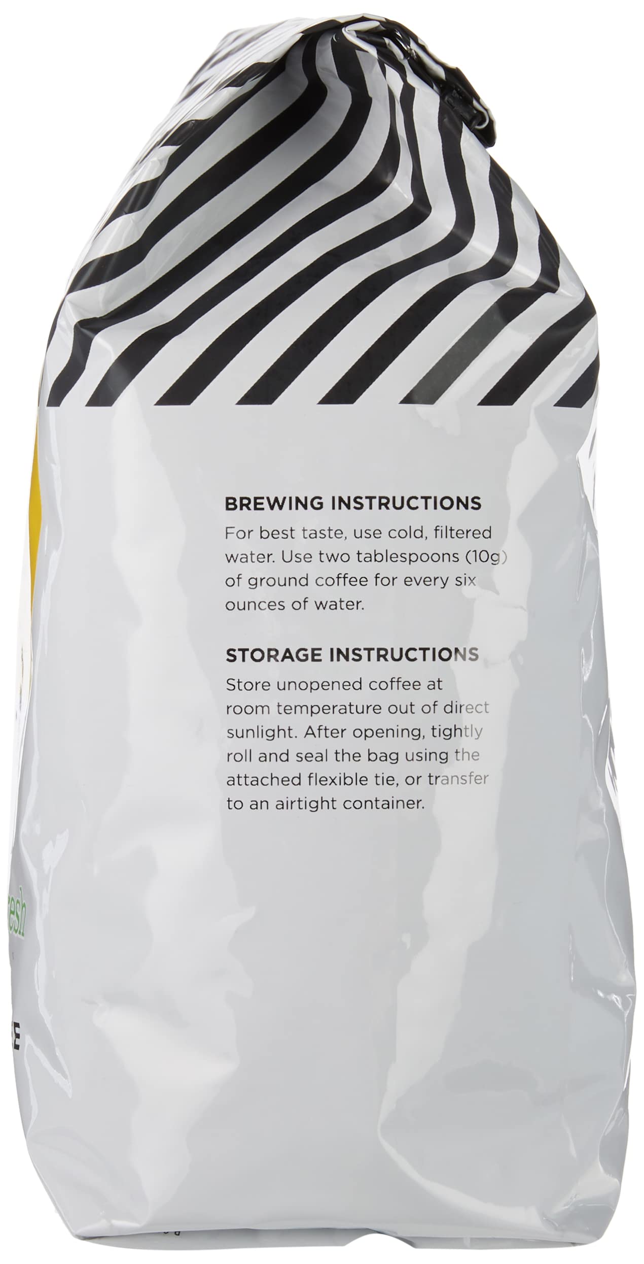 Amazon Fresh Just Bright 100% Arabica beans from Central America.