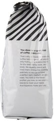 Amazon Fresh Just Bright ground coffee bag front showcasing 32-ounce size.