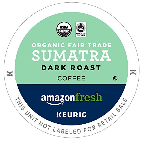 AmazonFresh Sumatra Dark Roast K-Cups offer bold flavor for a rich, satisfying cup.