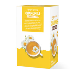 Chamomile tea aroma steam from Amazon Grocery cup