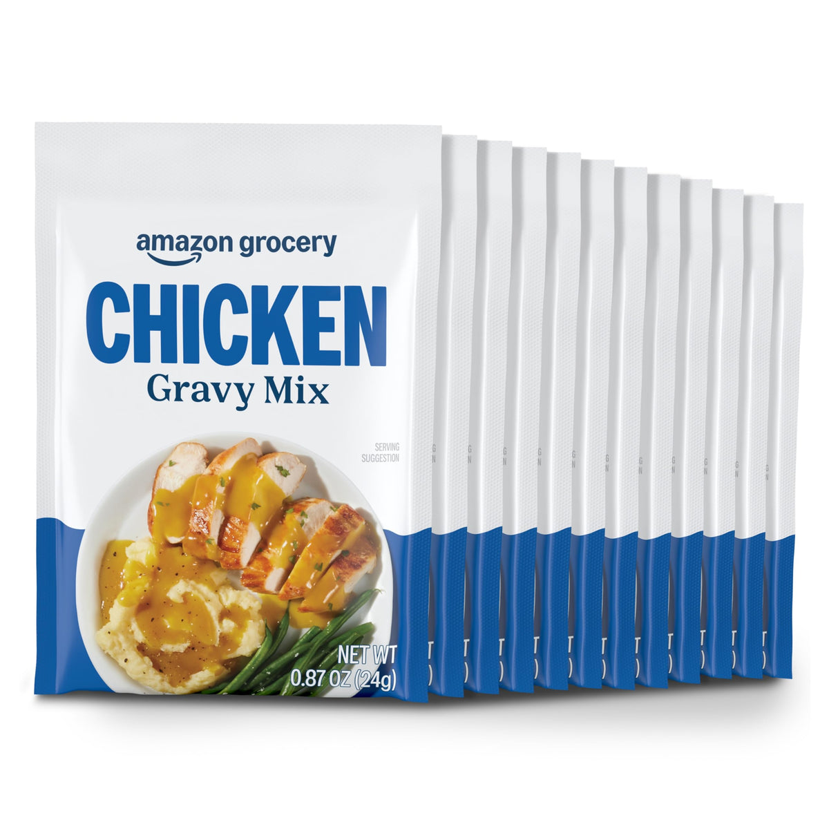 Amazon Grocery Chicken Gravy Mix 12-pack, easy weeknight flavor boost for meals.
