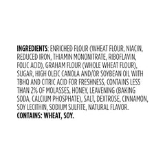 Packaging detail highlights No High Fructose Corn Syrup on Amazon Grocery Cinnamon Graham Crackers.