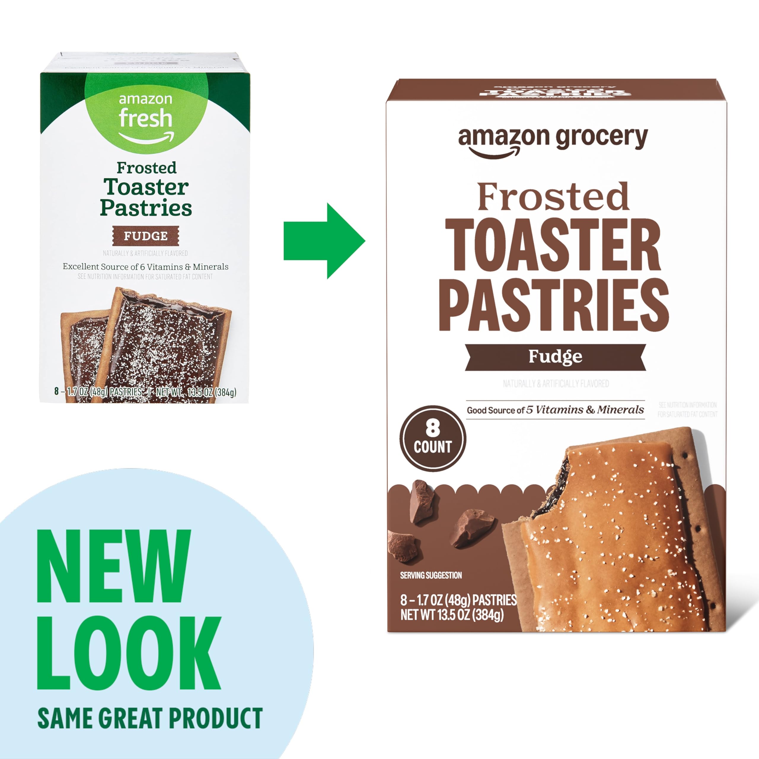 Amazon Grocery fudge-frosted-toaster-pastries toasted crescent; ideal for busy mornings.