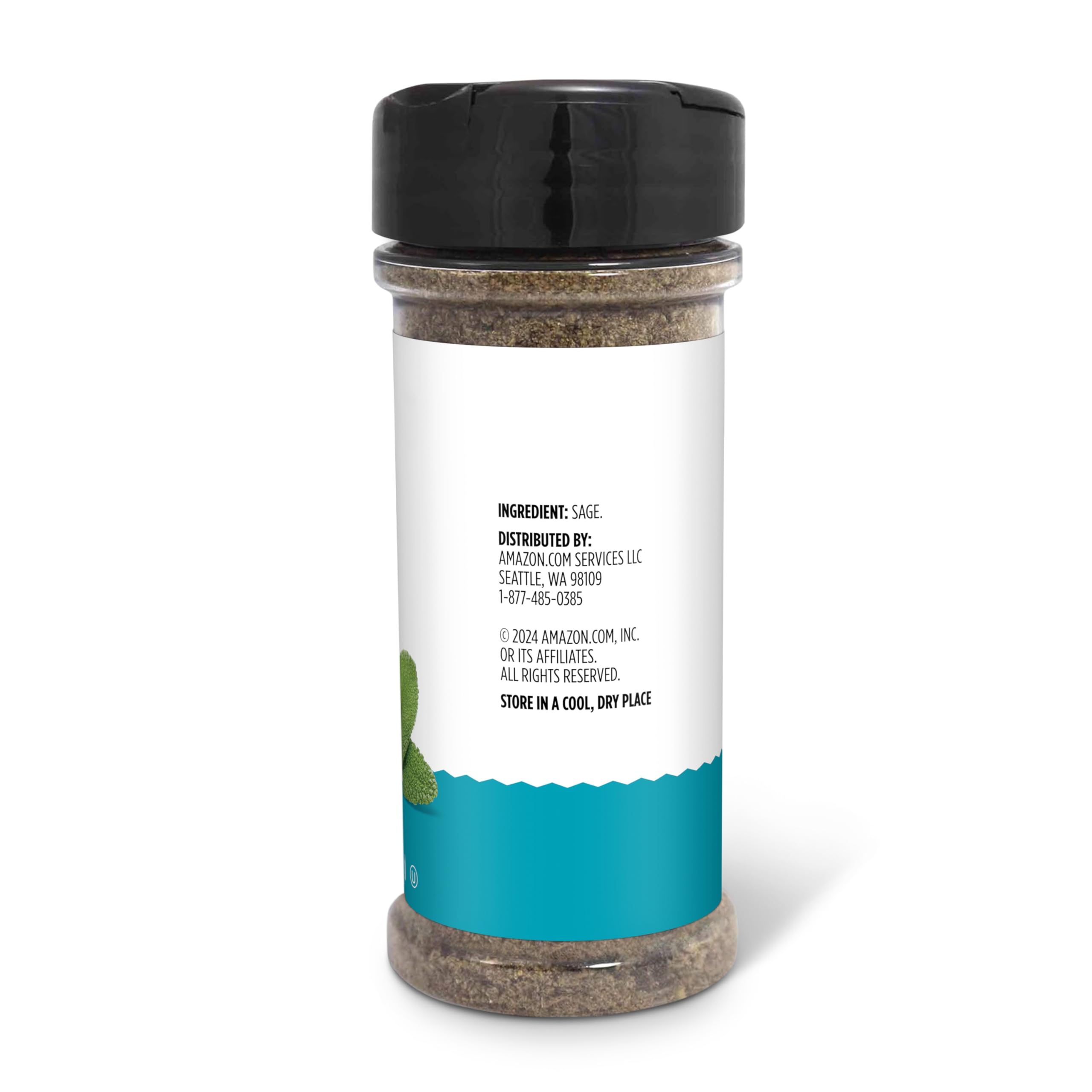 Amazon Grocery sage label emphasizing freshness and trusted brand.