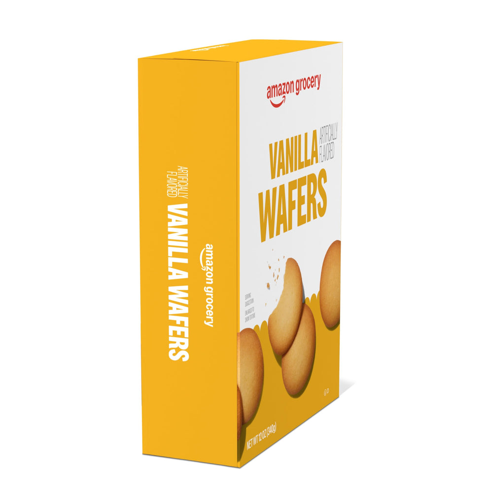 Amazon Grocery Vanilla Wafers in a bowl, ideal for a quick dessert bite
