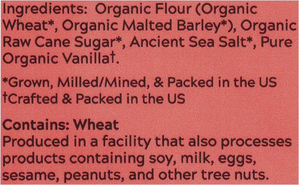 Organic wheat and barley ingredients in a bowl for wholesome crepe batter.