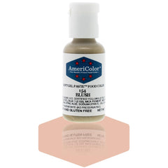 AmeriColor Blush Soft Gel Paste bottle pour enables precise drop control for consistent tinting.