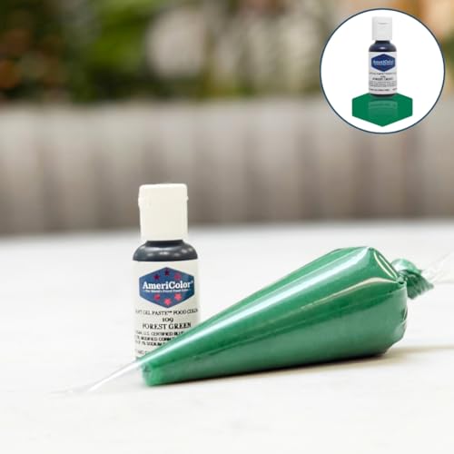 AmeriColor Forest Green bottle with flip-top cap for clean dispensing.