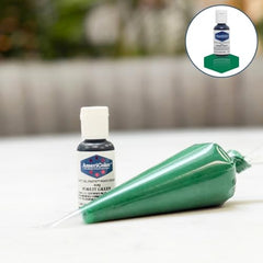 AmeriColor Forest Green bottle with flip-top cap for clean dispensing.