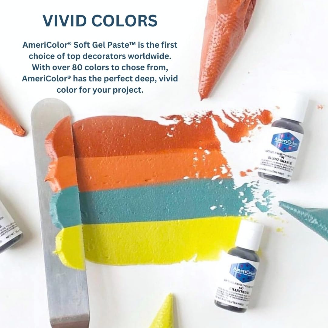 AmeriColor Forest Green tinting icing on fondant for vibrant result.