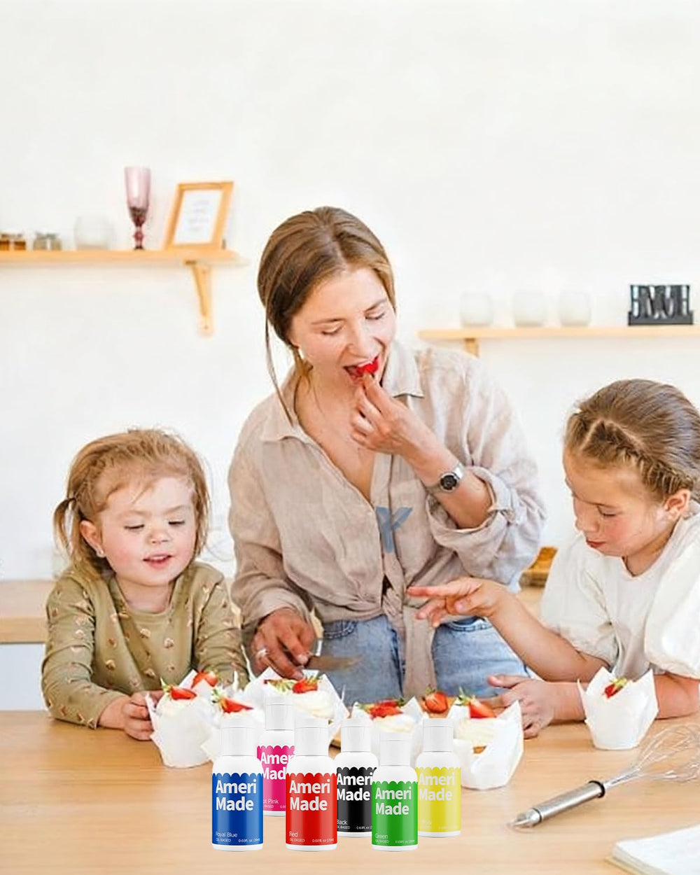 AmeriMade green oil-based coloring bottle for fresh, natural-looking accents.