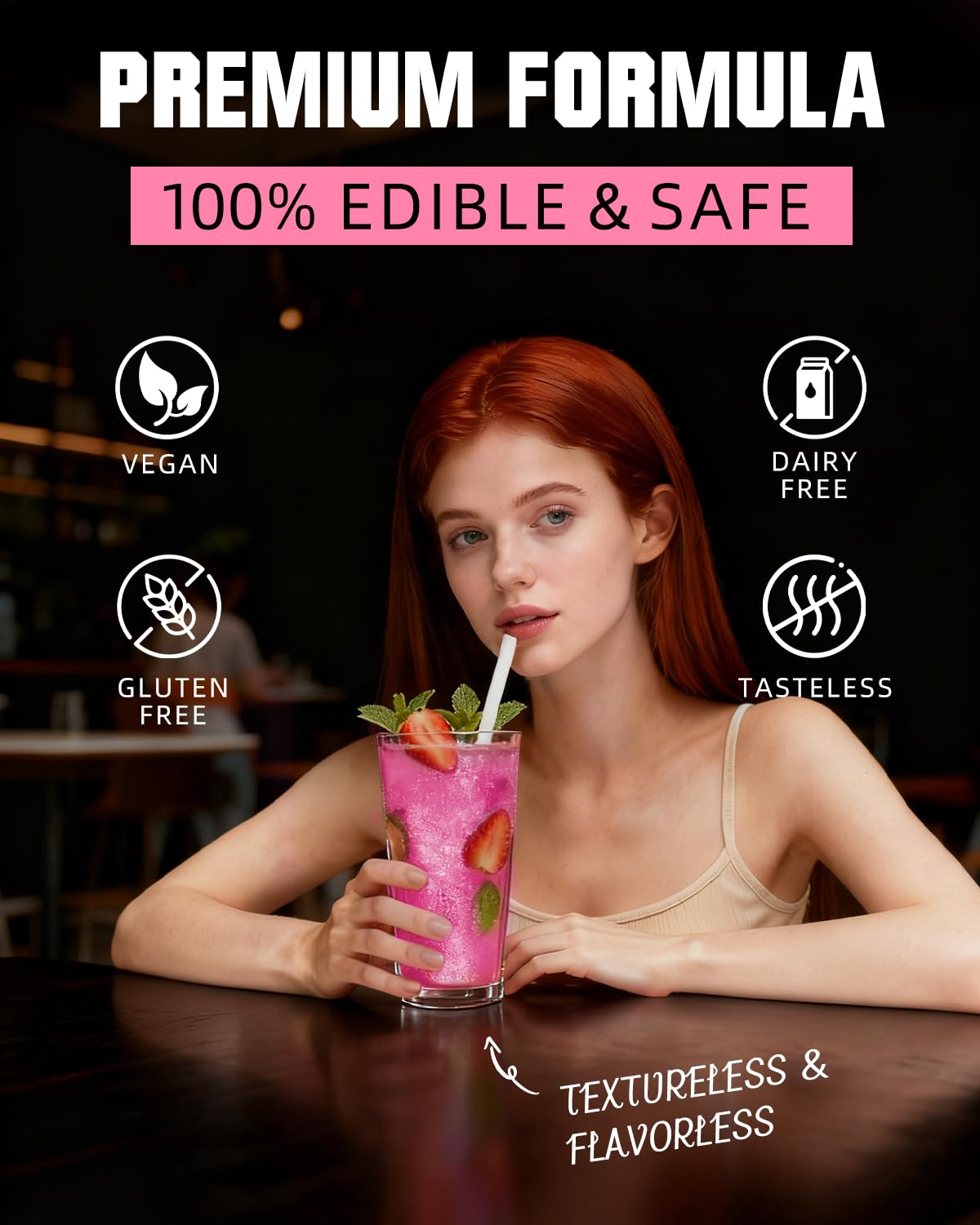 AmeriMade Pink Edible Glitter cookie decor adds edible sparkle to cookies