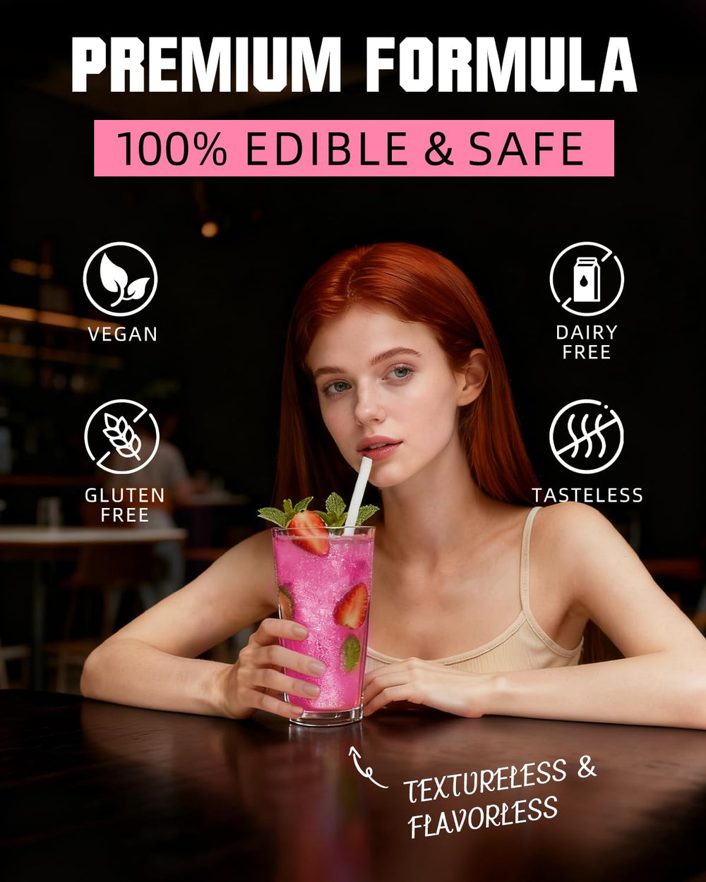 AmeriMade Pink Edible Glitter cookie decor adds edible sparkle to cookies