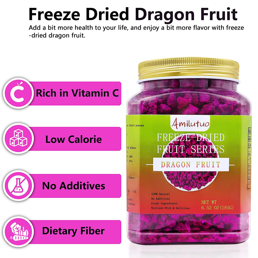 Amilutuo dragon fruit in yogurt for enhanced texture and color