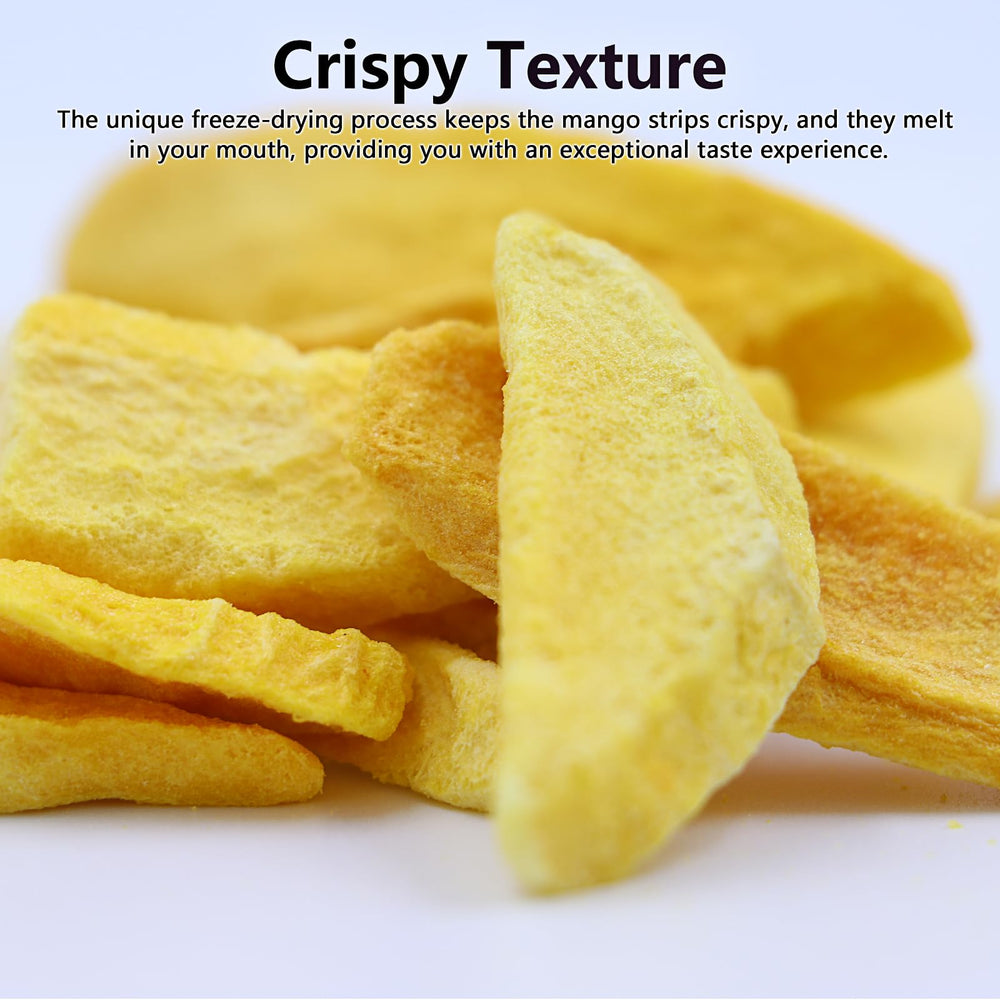 Amilutuo nutrition label close-up—nutrient-dense mango crisps.